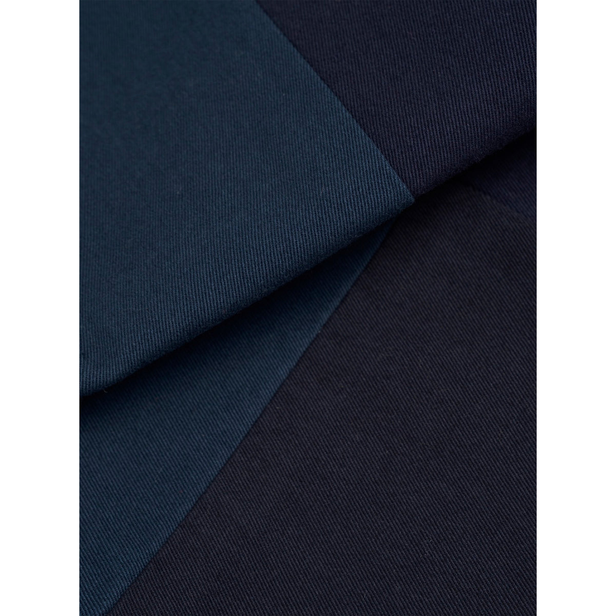 Universal Works Three Button Jacket patchwork twill navy
