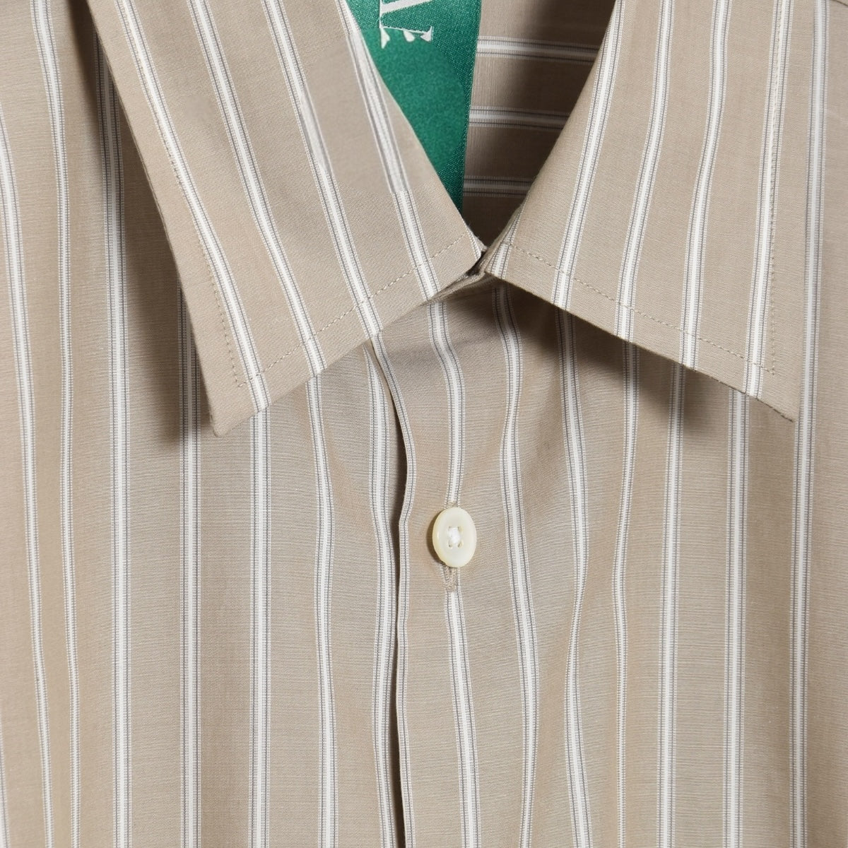 Annarr Arnvolund Poplin Stripe Shirt weathered teak/white