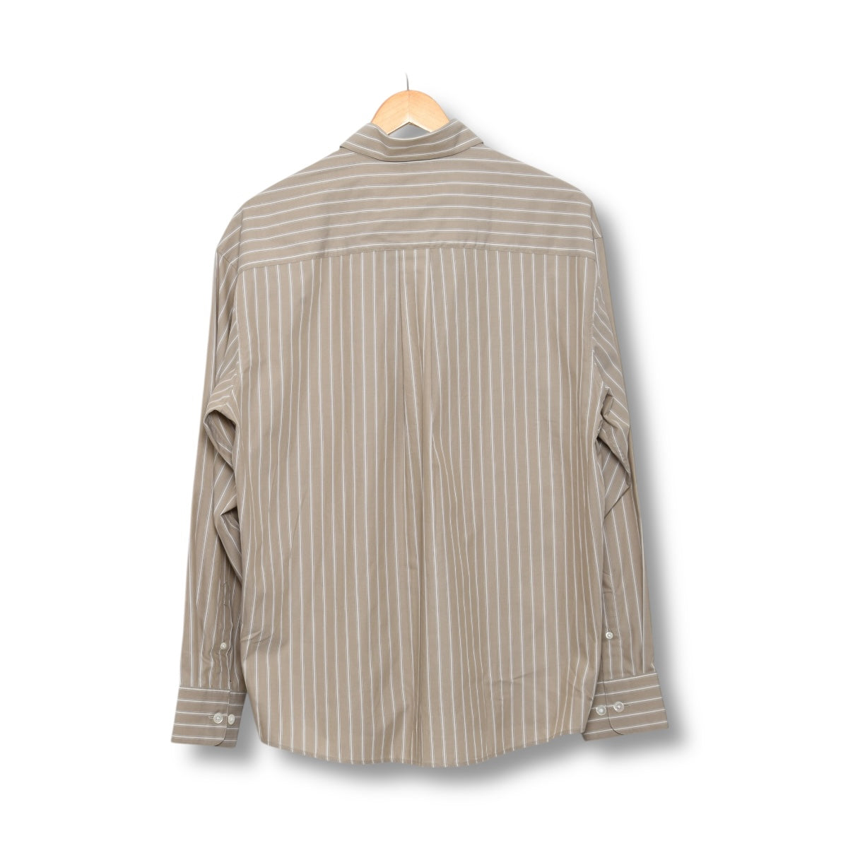 Annarr Arnvolund Poplin Stripe Shirt weathered teak/white