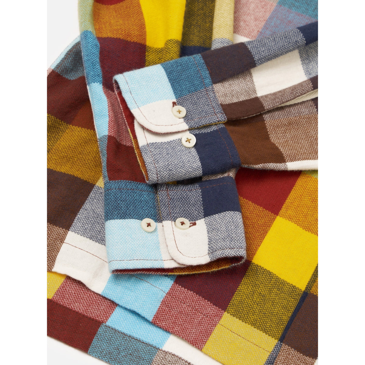 Universal Works Lucky Shirt evans check multi check