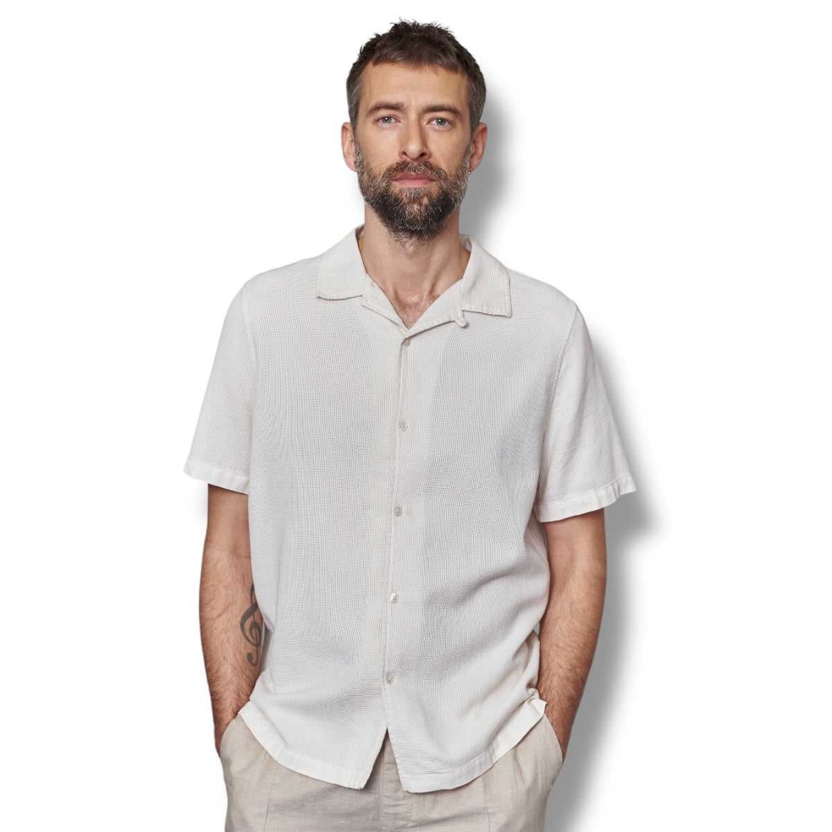 About Companions Kuno eco grid ecru