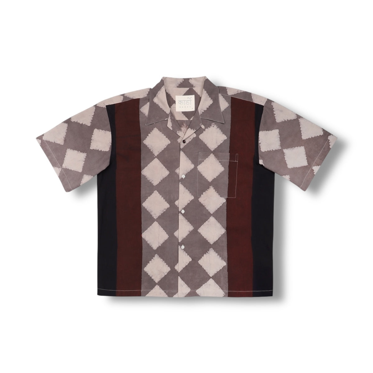 Kardo Rohit block print BP139 brown/grey