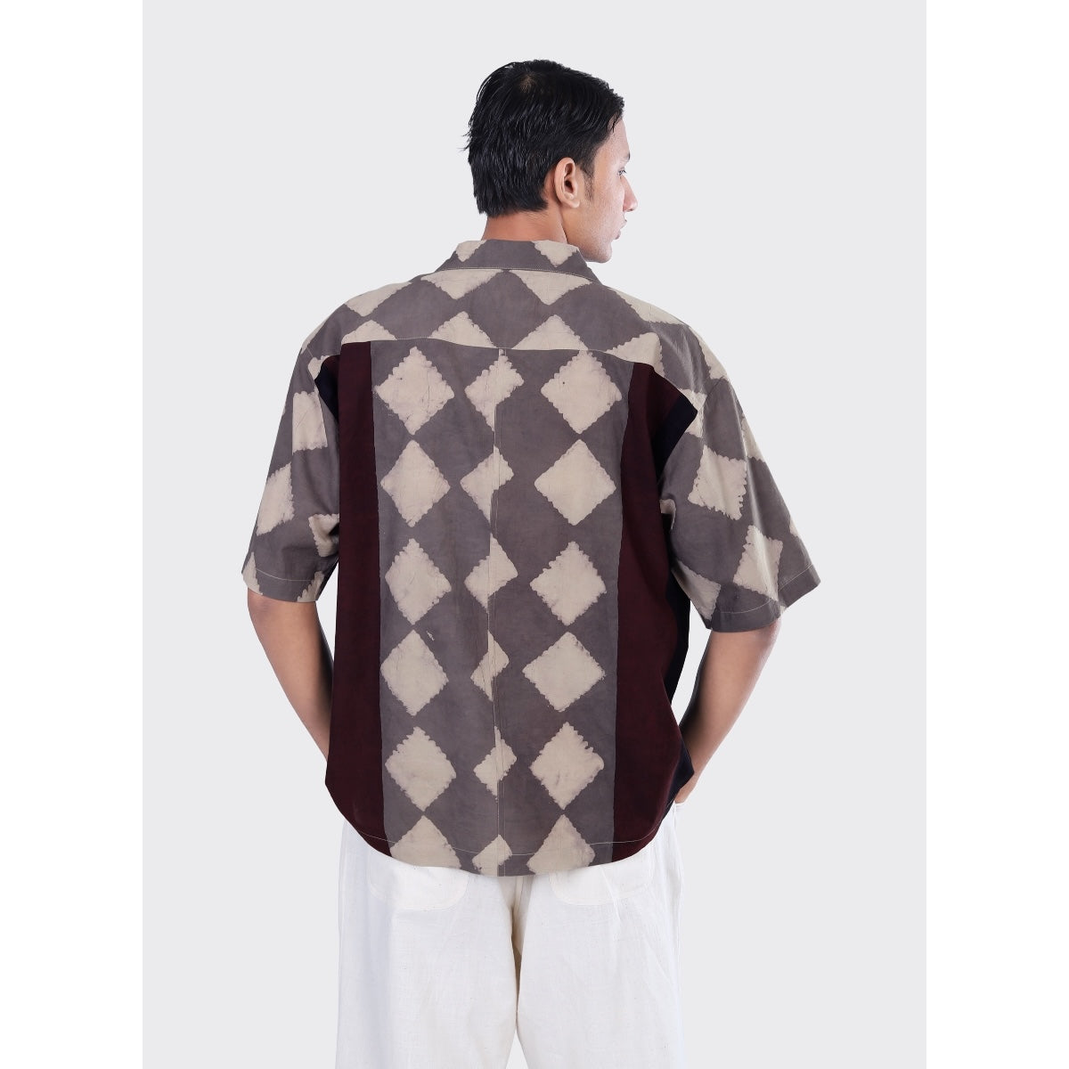 Kardo Rohit block print BP139 brown/grey