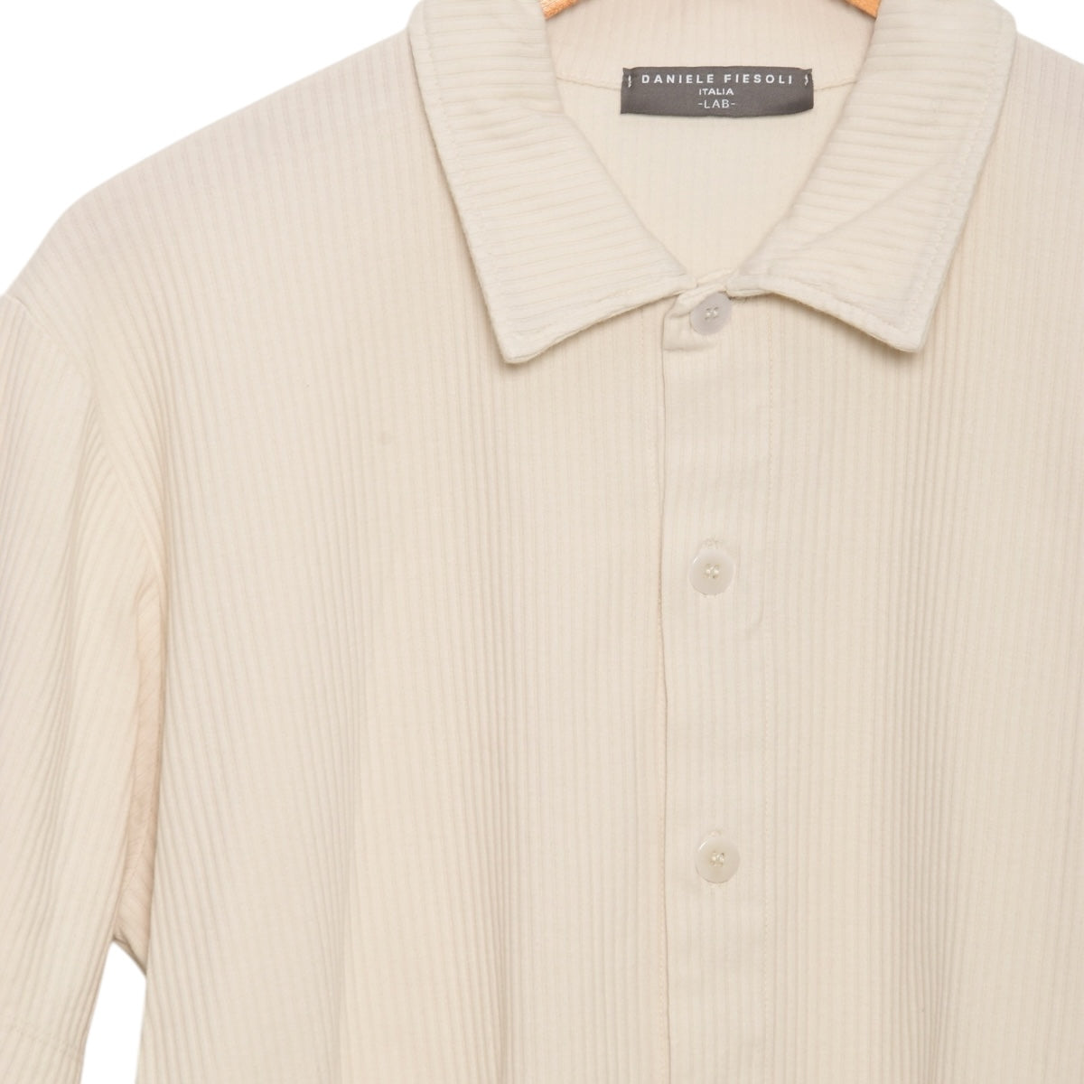 Daniele Fiesoli Knit Bowling Shirt DF5315/0300 ecru