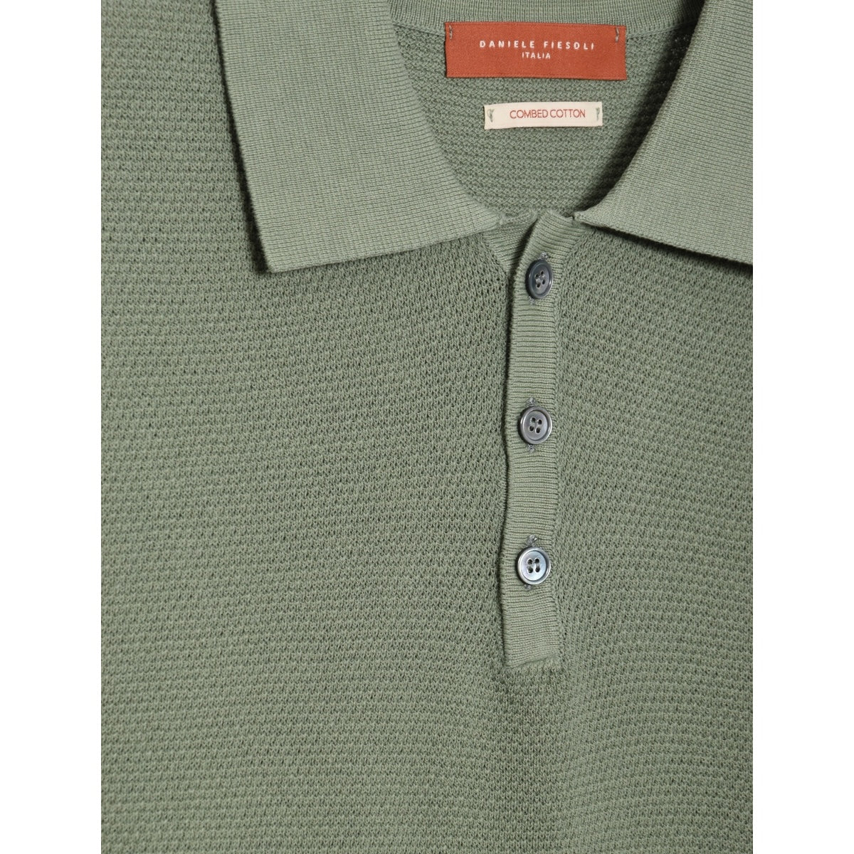 Daniele Fiesoli Honeycomb Knit Polo DF0316/204 sage
