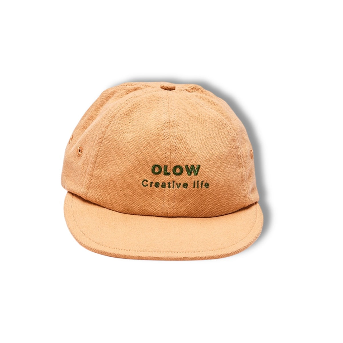 Olow Six Pannel Cap Creative Life ocre
