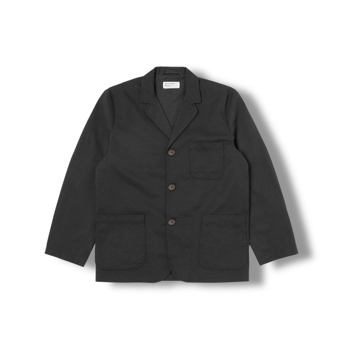 Universal Works Three Button Jacket 00111 Twill black