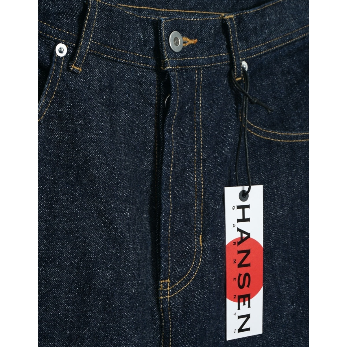 Hansen Robby 100-12-20 Neppy Denim Wide Cut Jeans indigo