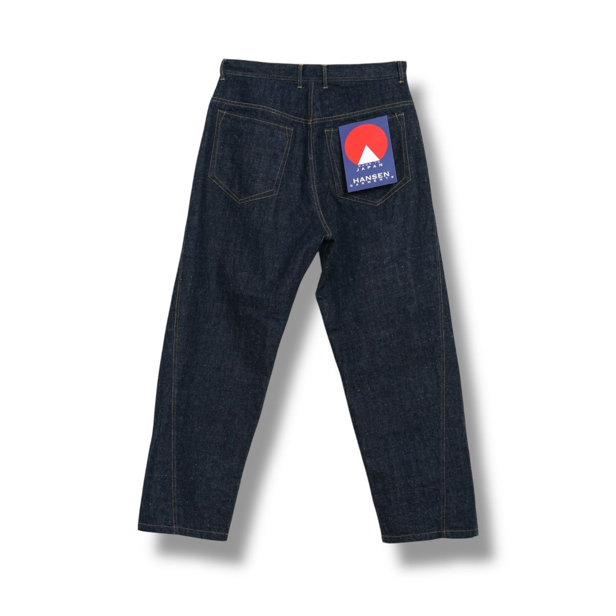 Hansen Robby 100-12-20 Neppy Denim Wide Cut Jeans indigo