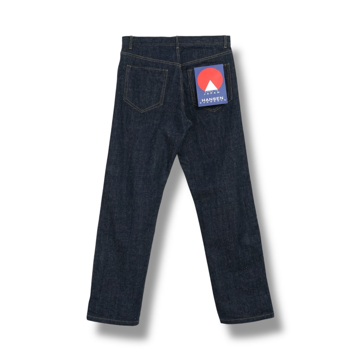 Hansen Dean 100-14-20 Neppy Denim Straight Cut Jeans indigo