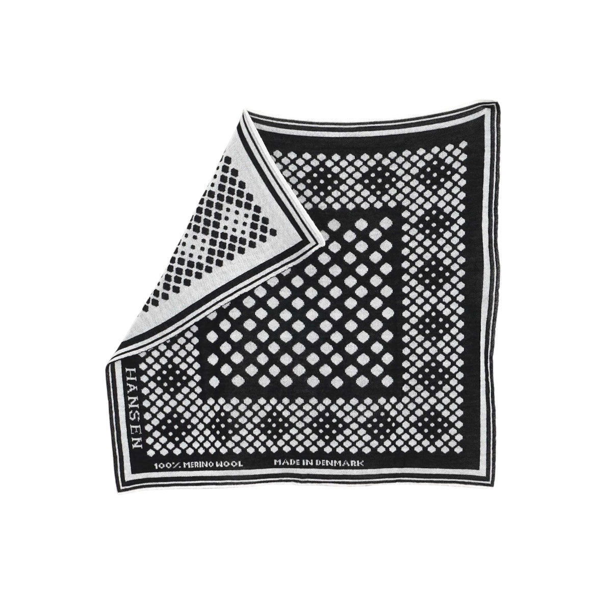 Hansen Bandana 30-01-1 Knitted Wool off-white/black