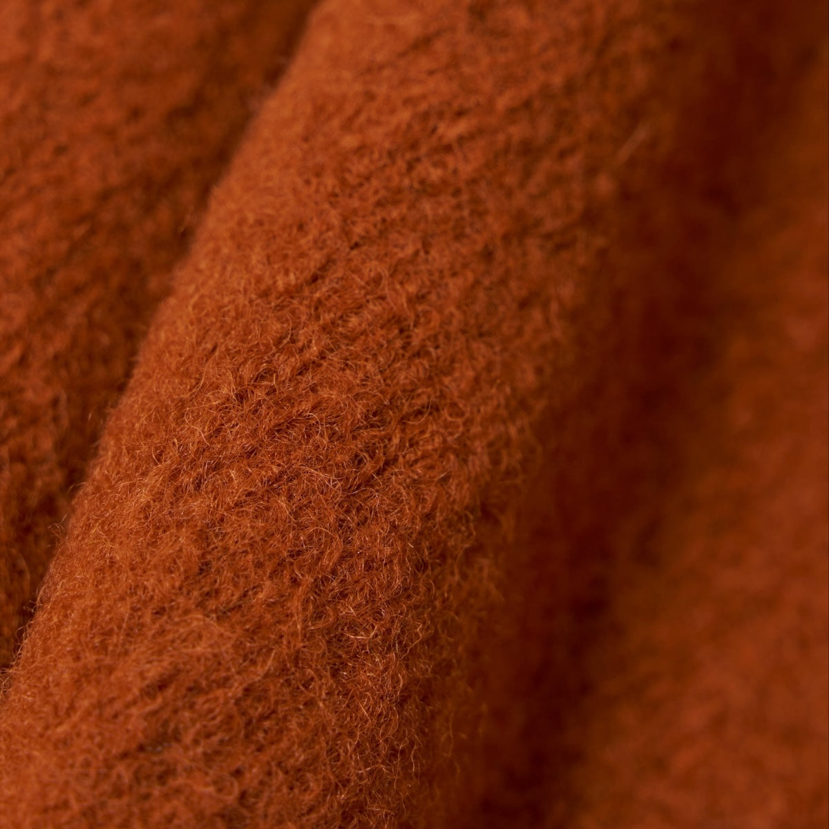 Universal Works Zip Liner Jacket Wool Fleece rust