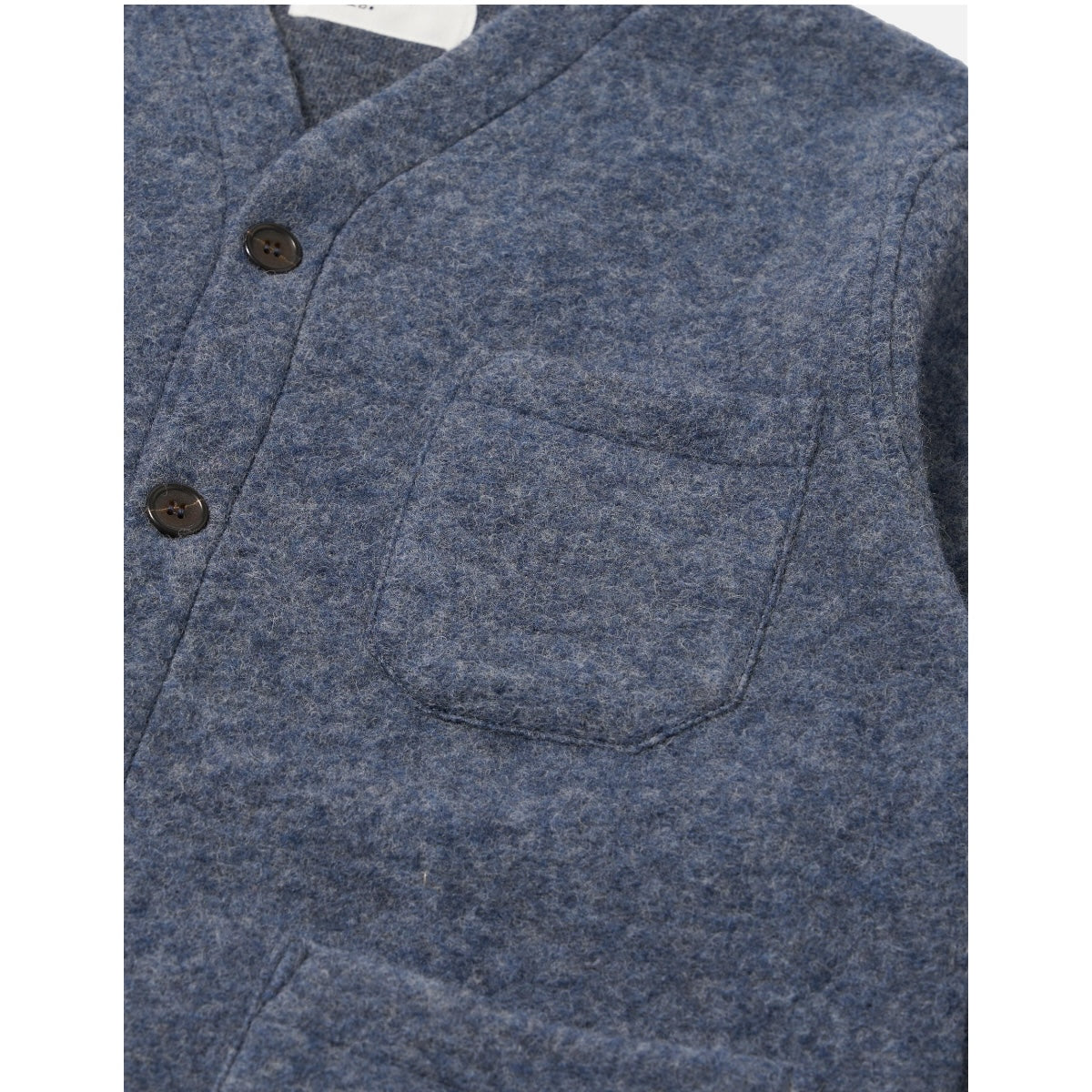 Universal Works Cardigan Wool Fleece slate blue