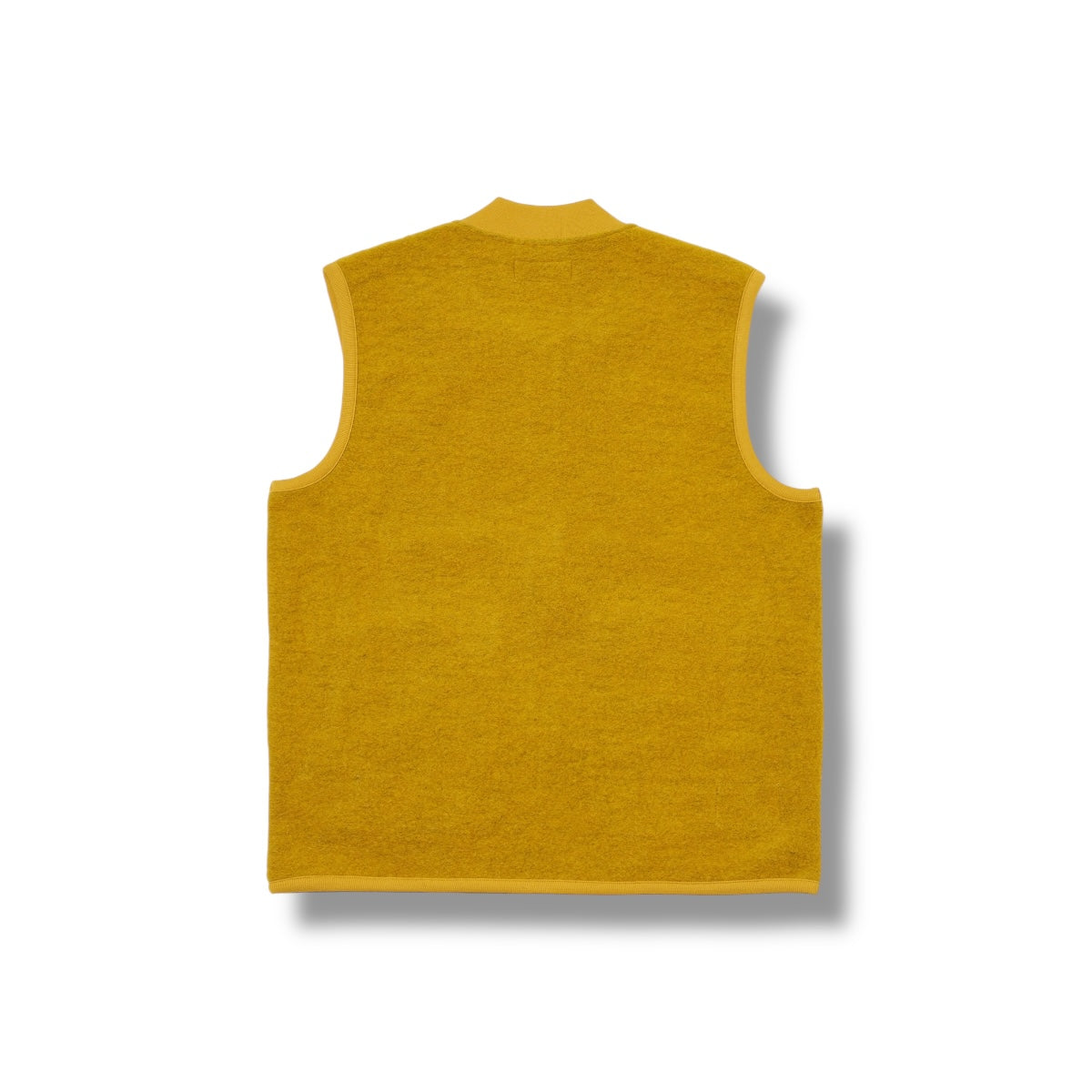 Universal Works Zip Waistcoat Wool Fleece yellow