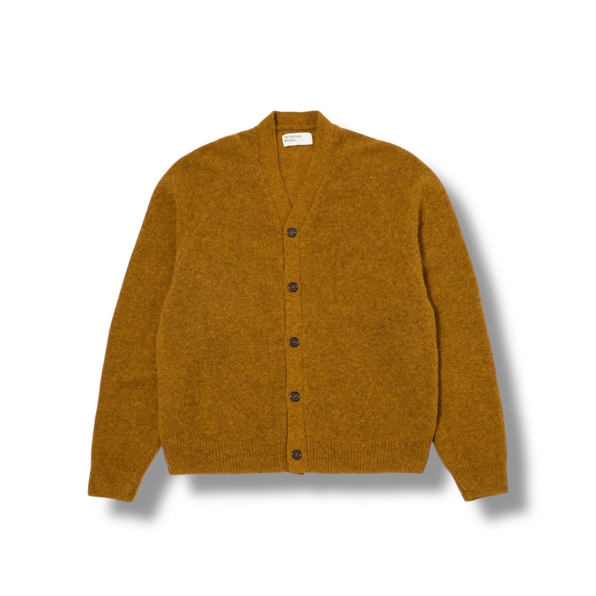 Universal Works David Cardigan Alpaca Knit gold
