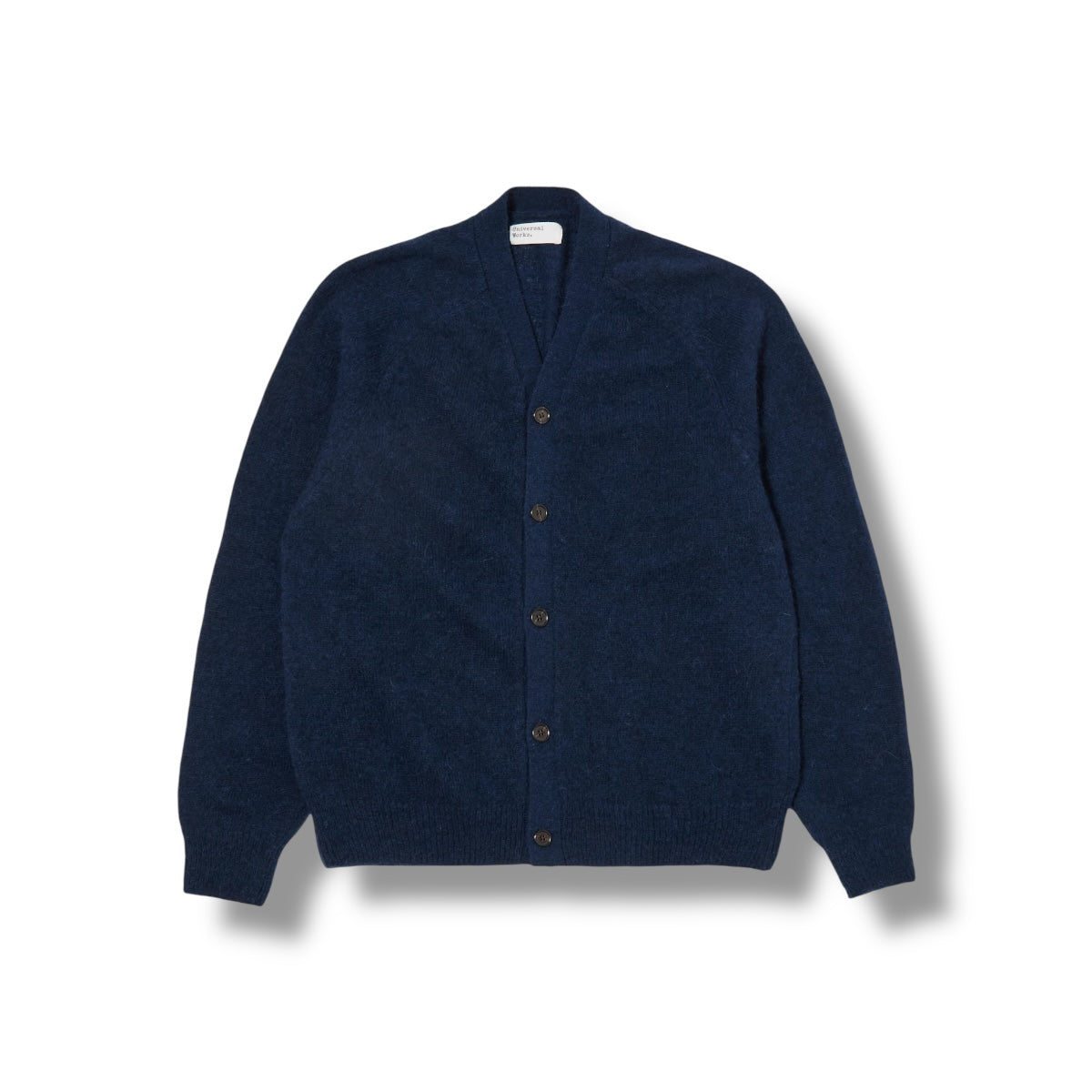 Universal Works David Cardigan Alpaca Knit navy