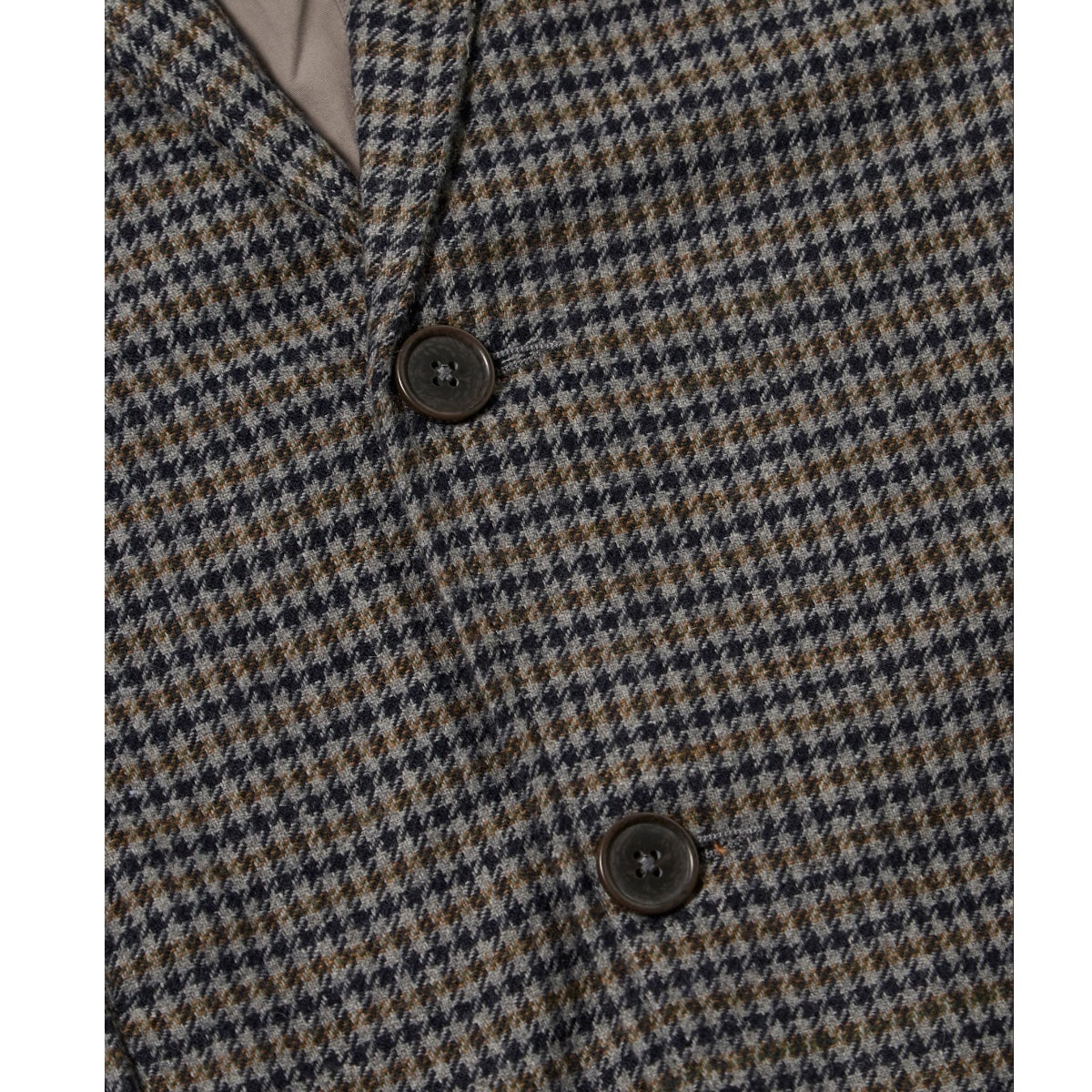 Universal Works Boston Blazer Houndstooth Wool Mix charcoal