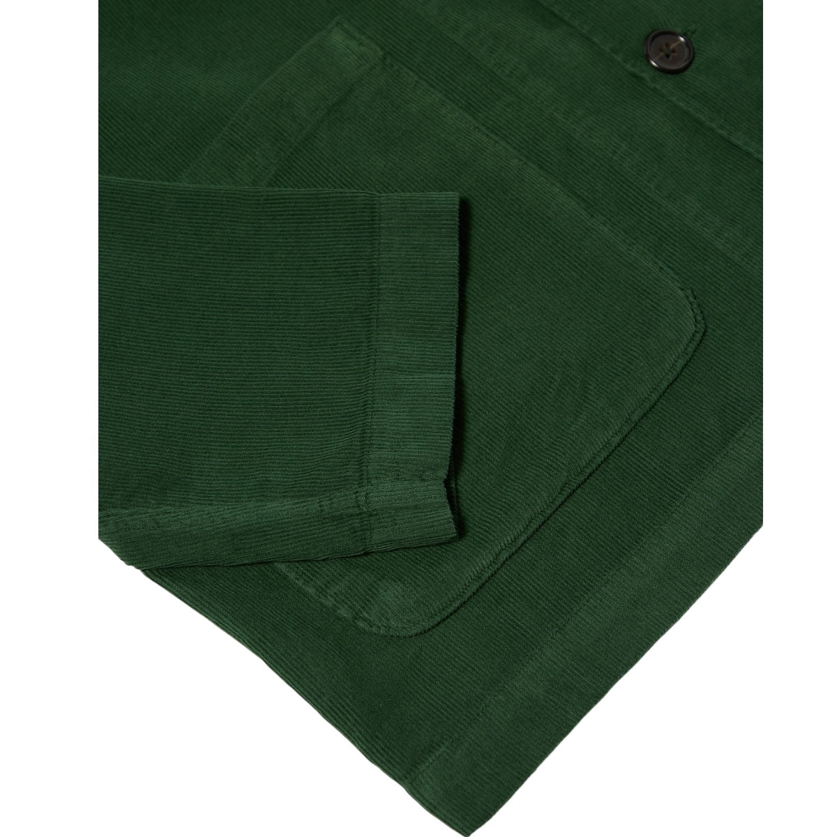 Universal Works Bakers Overshirt Fine Organic Cord green