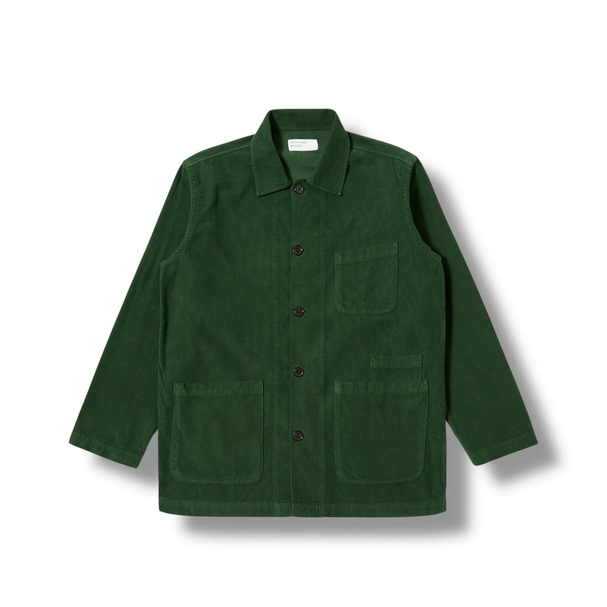Universal Works Bakers Overshirt Fine Organic Cord green