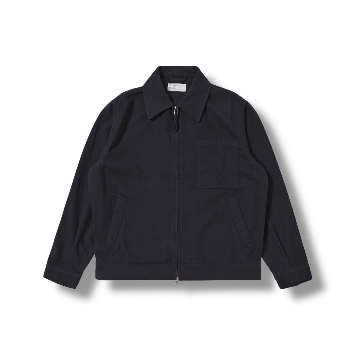 Universal Works Rose Bowl Jacket Soft Recycled Wool dark navy