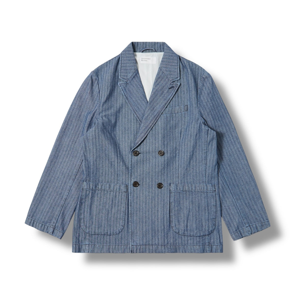 Universal Works Manor Jacket Denim Herringbone indigo