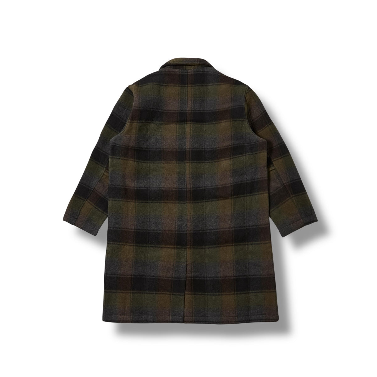 Universal Works Account Coat Berlin Wool Check black/brown
