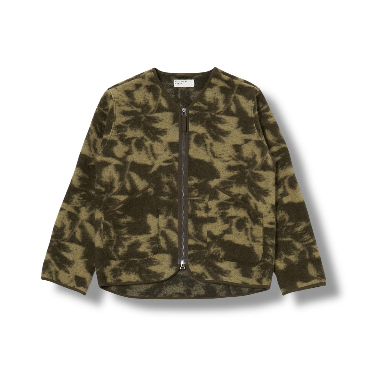 Universal Works Zip Liner Jacket Studio Fleece green/pale green