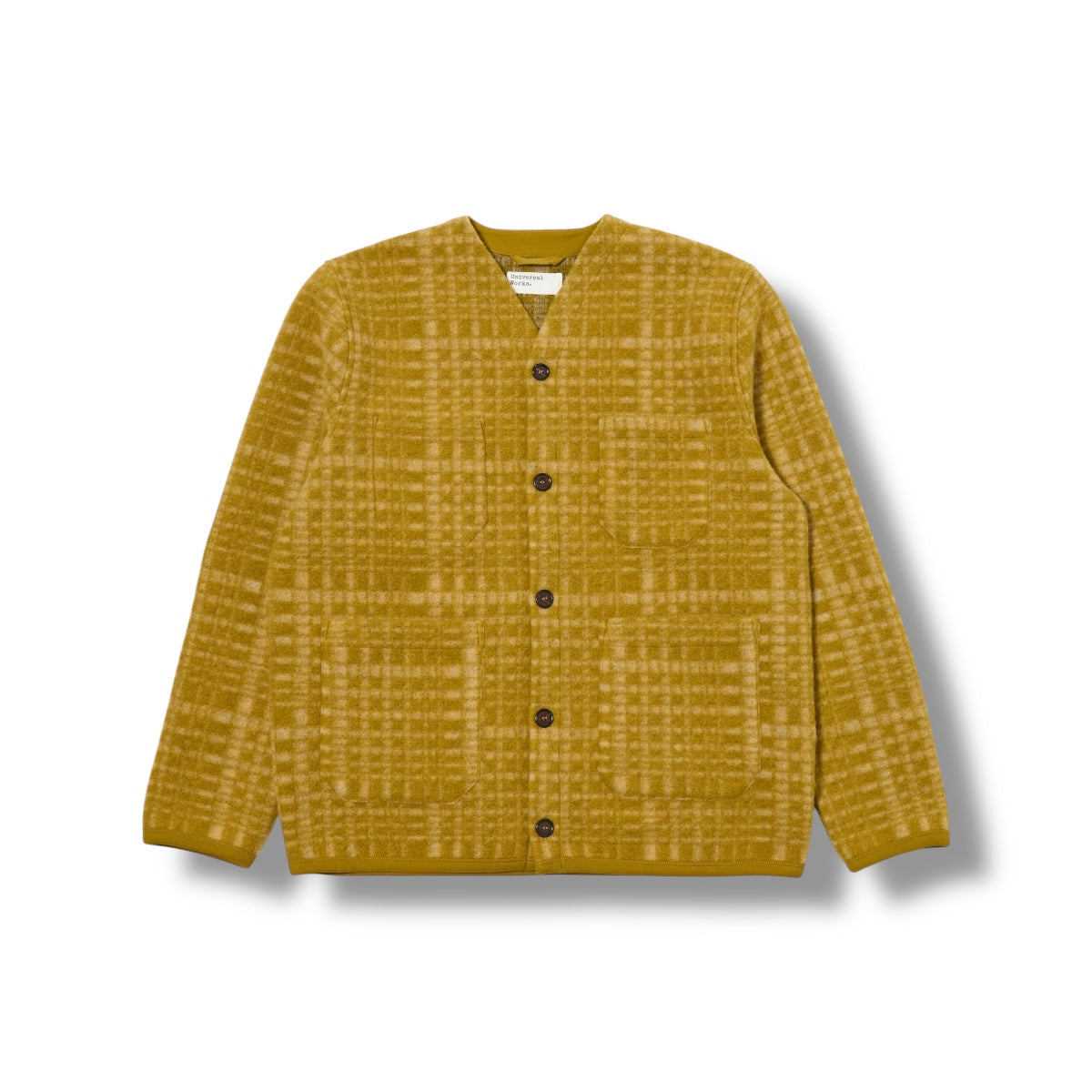 Universal Works Cardigan Telepass Fleece yellow