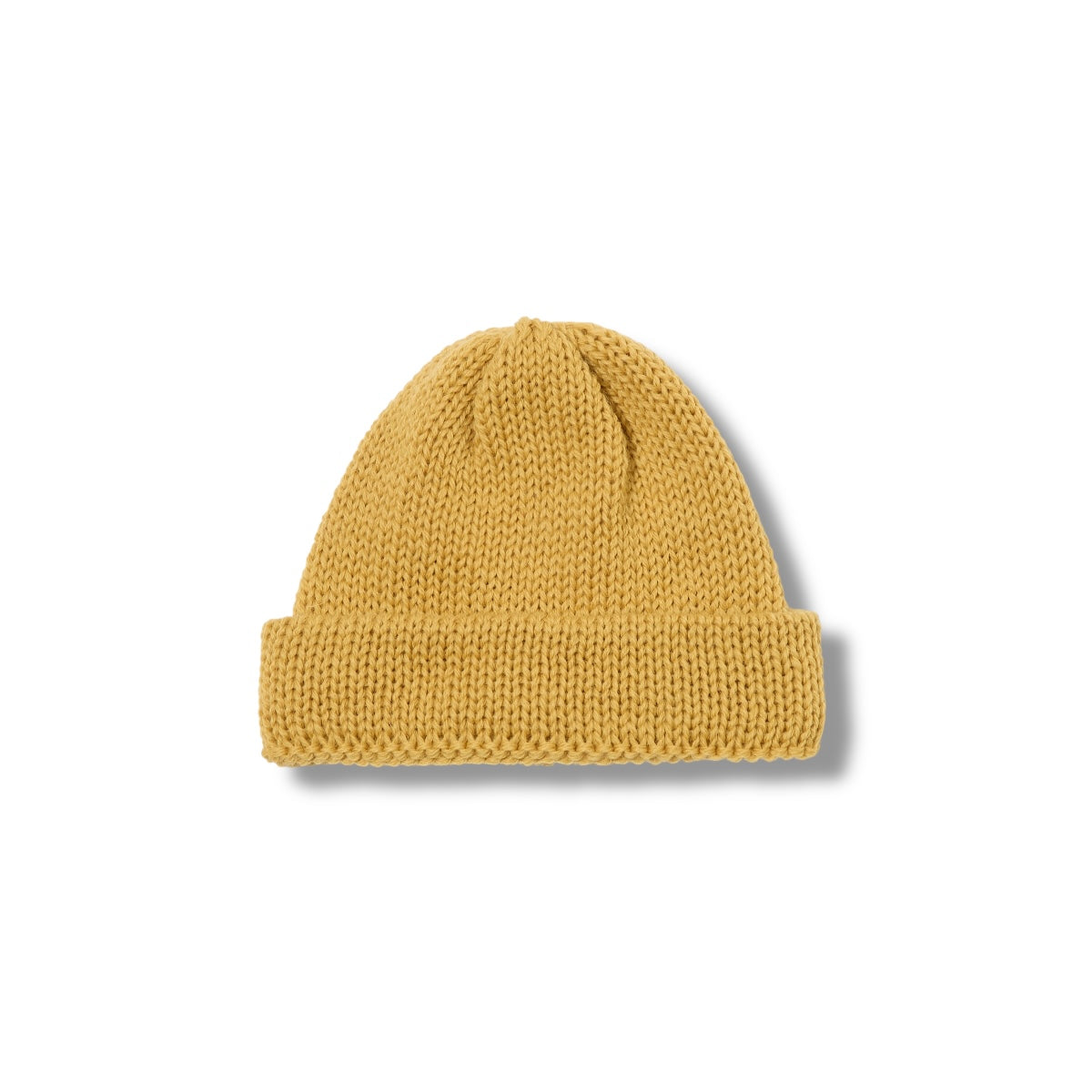 Universal Works Short Watch Cap British Wool yellow