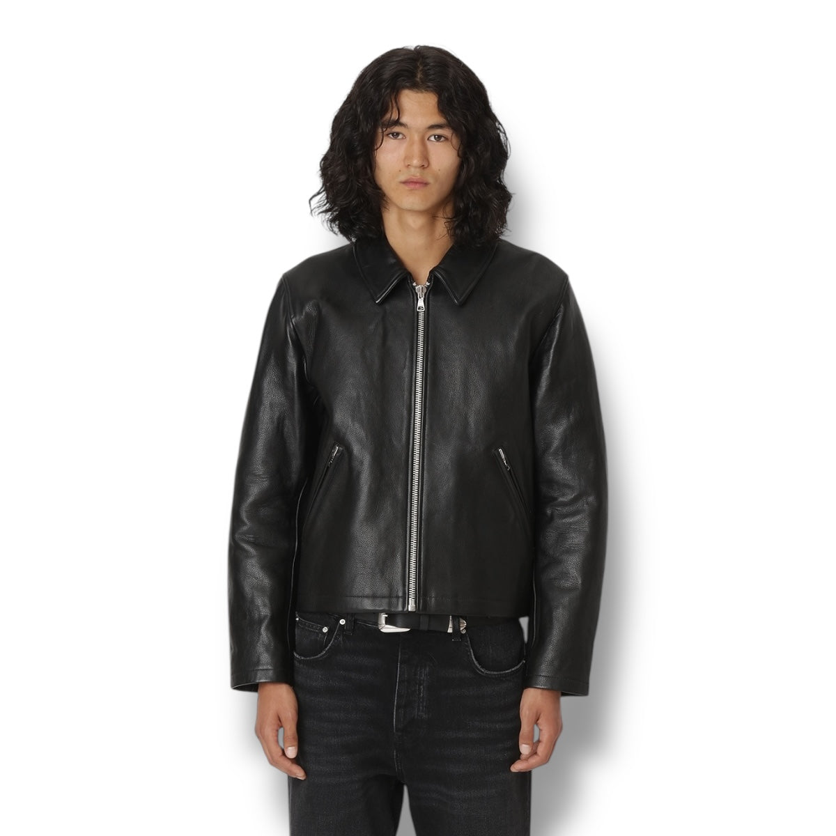 Won Hundred Dutton Leather Jacket black
