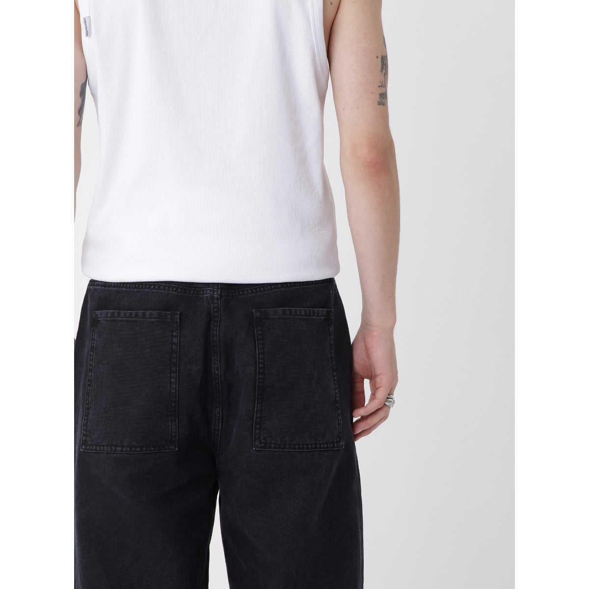 Won Hundred Dian.01 Pants washed black