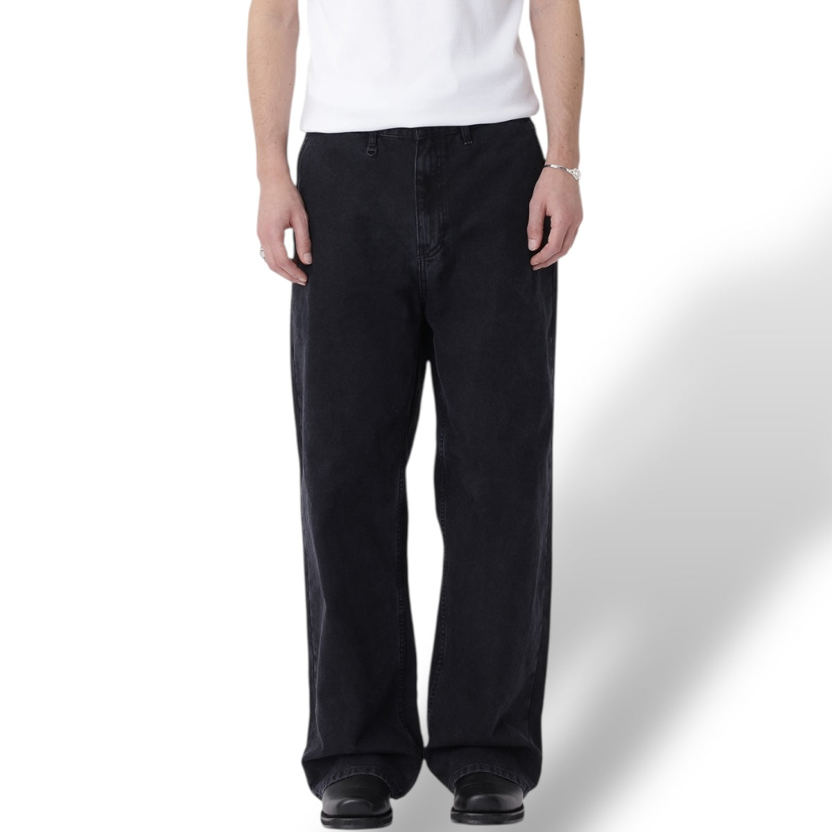 Won Hundred Dian.01 Pants washed black