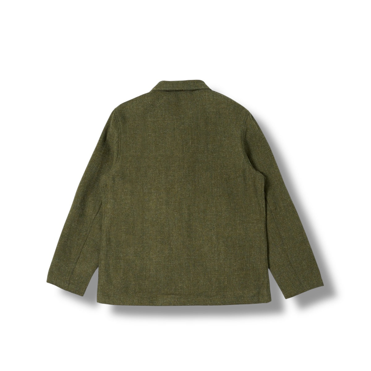 Universal Works Bakers C Jacket Harris Tweed Plaid green