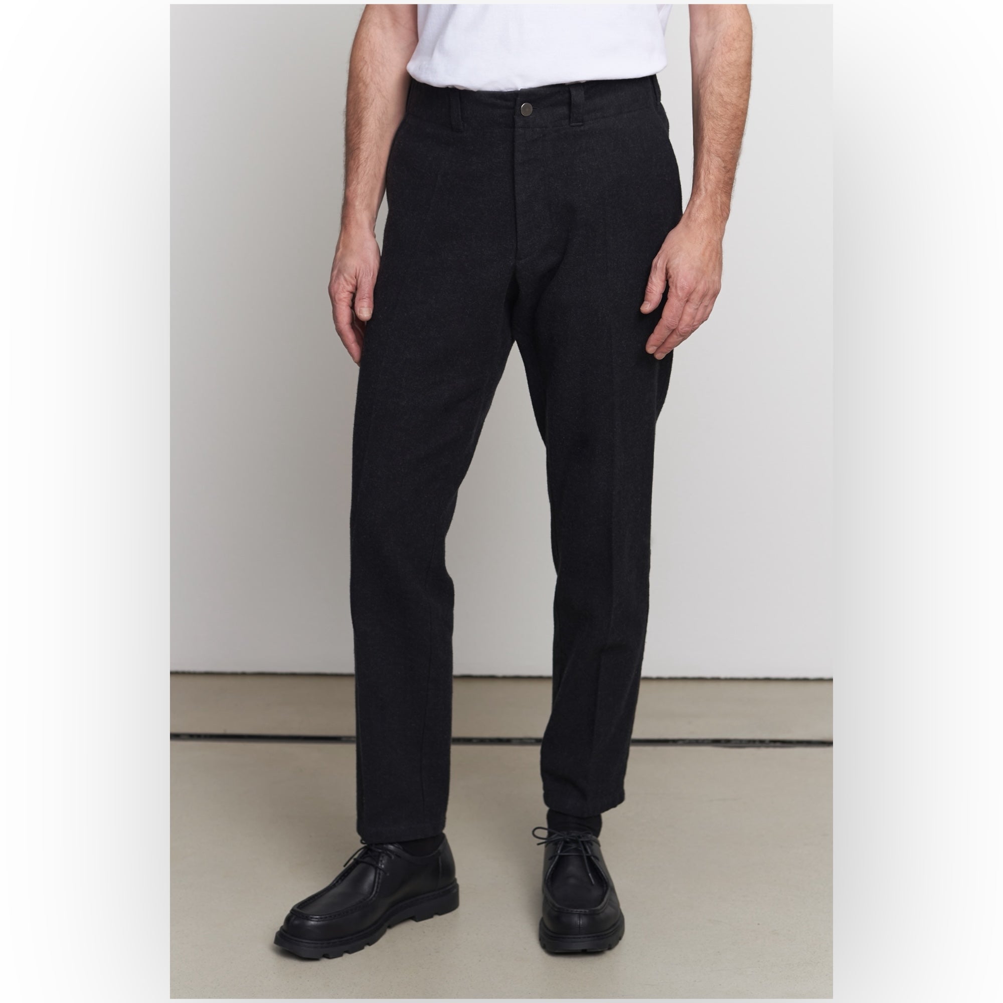 About Companions Jostha Trousers eco flannel mel black