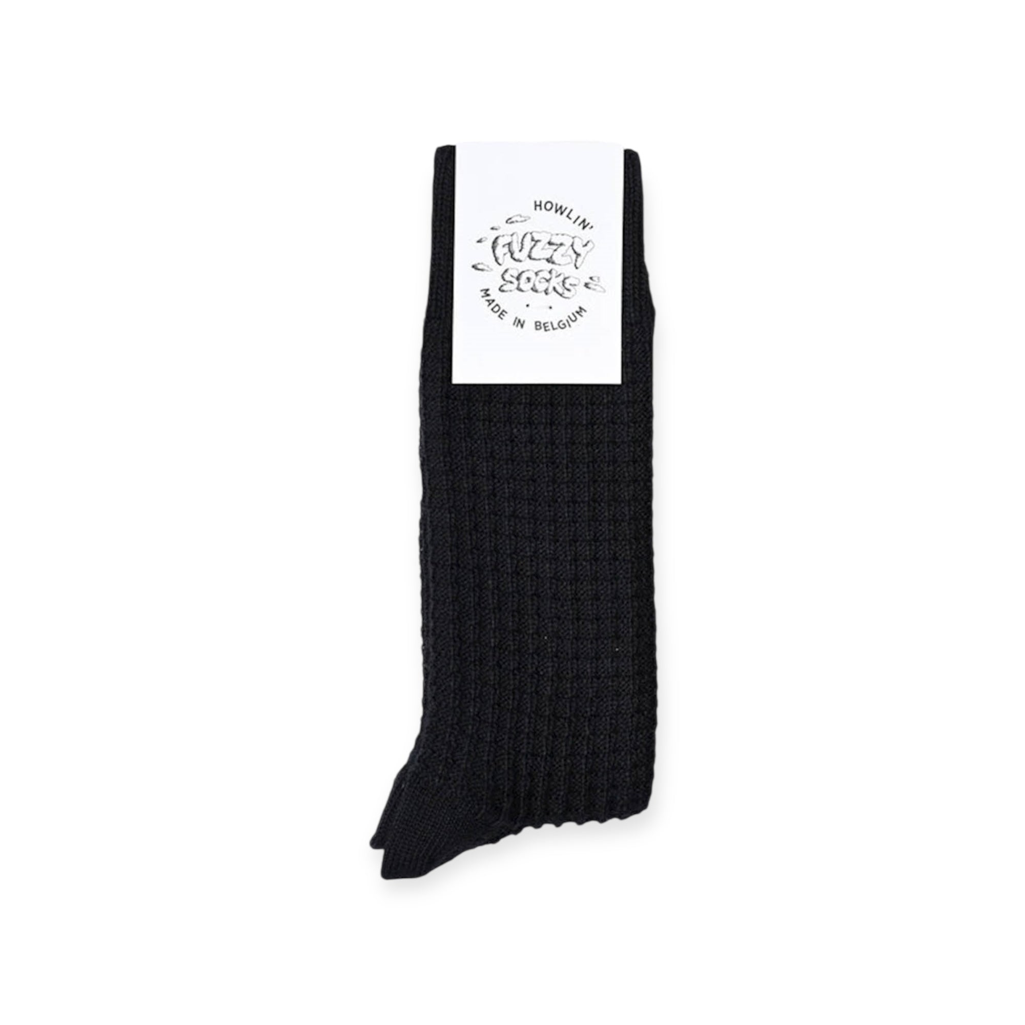 Howlin´ Fuzzy Waffle Socks black