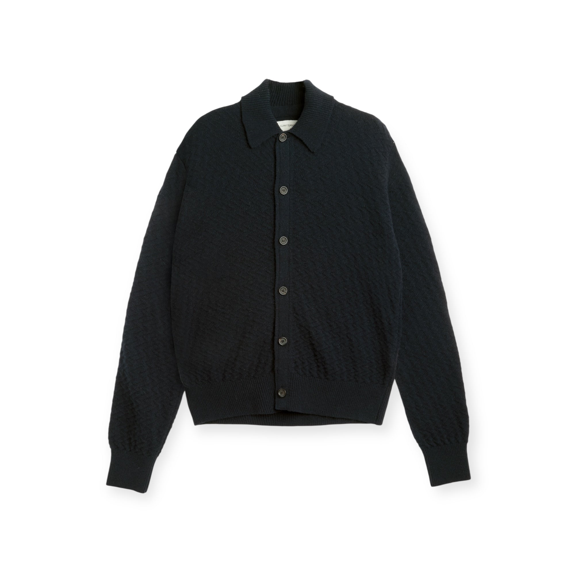 Oliver Spencer Britten Knitted Cardigan navy