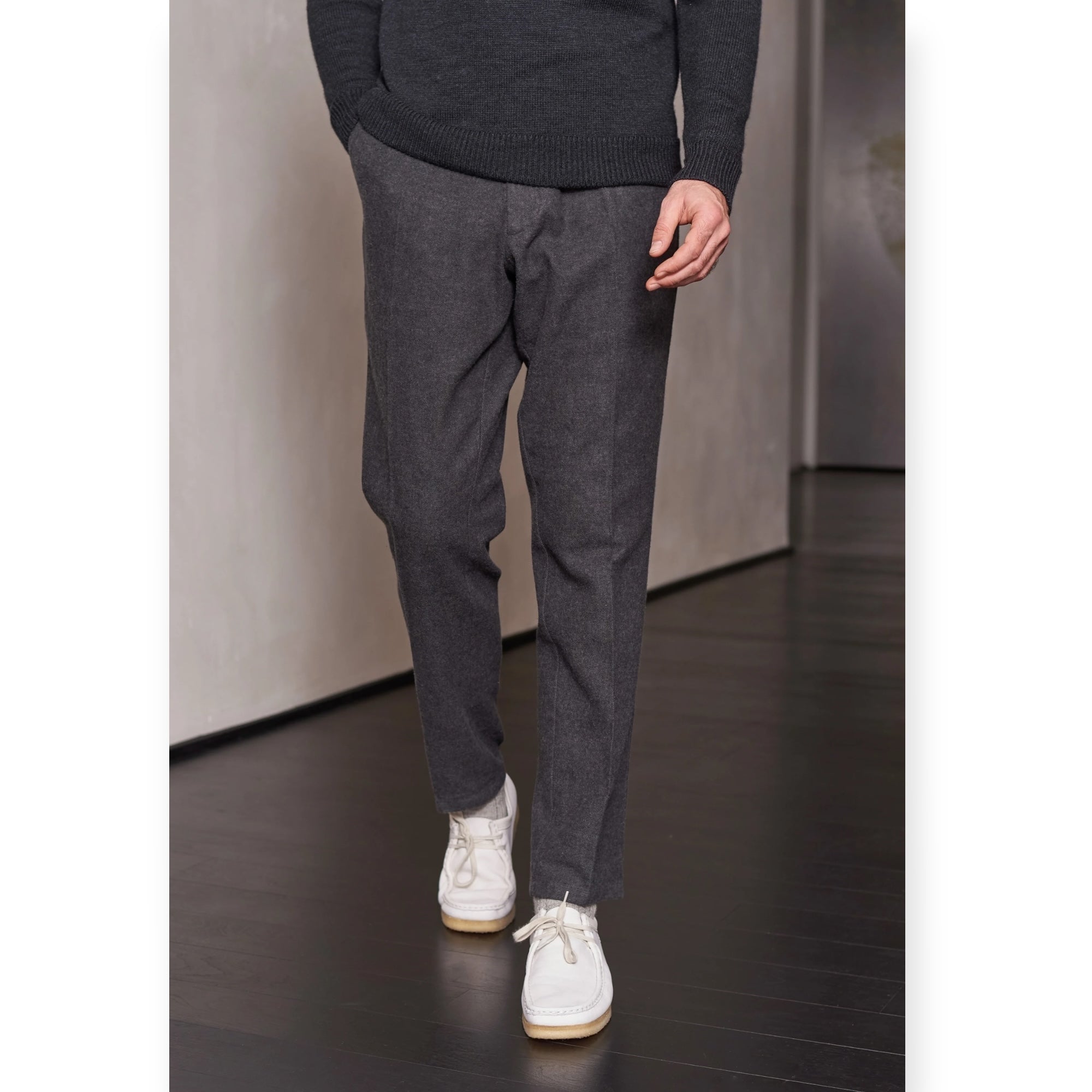 About Companions Jostha Trousers eco flannel mel grey