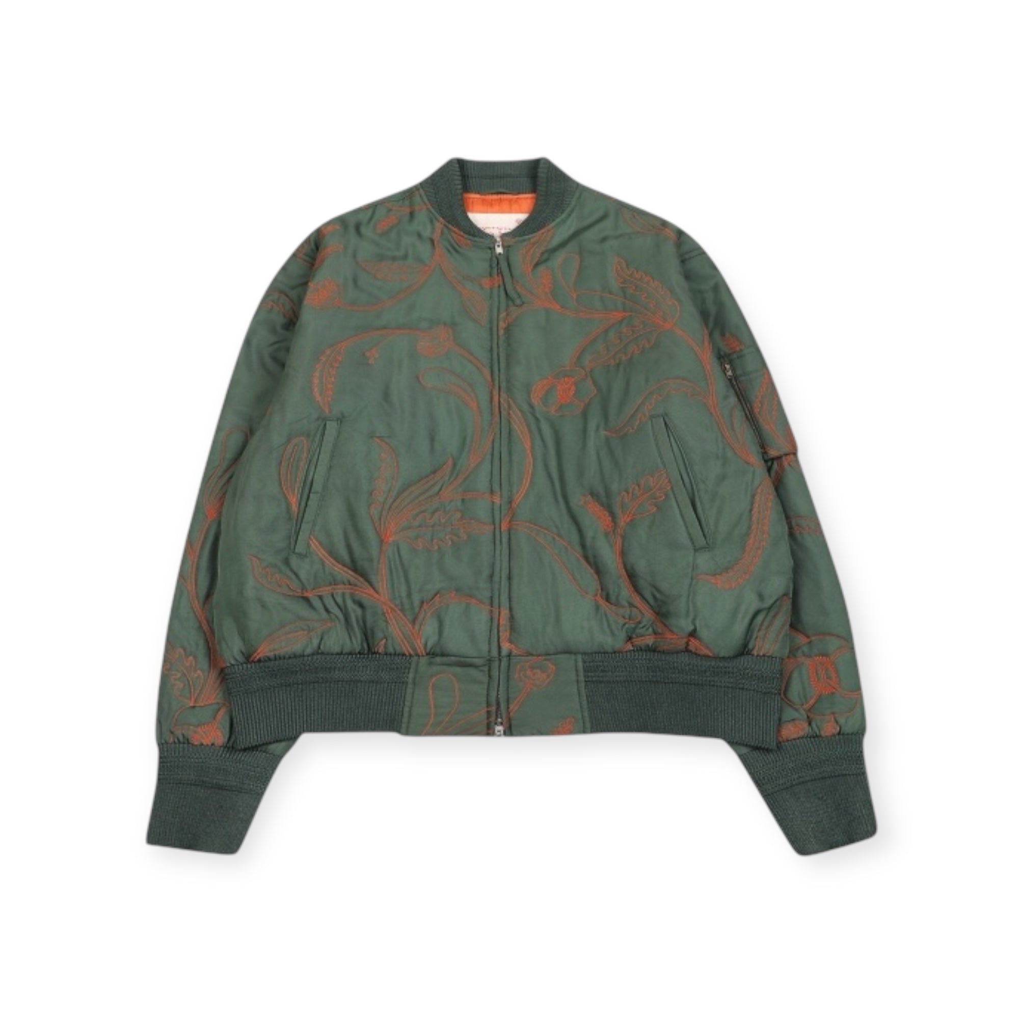 Kardo Max Silk Quilted Jacket silk green