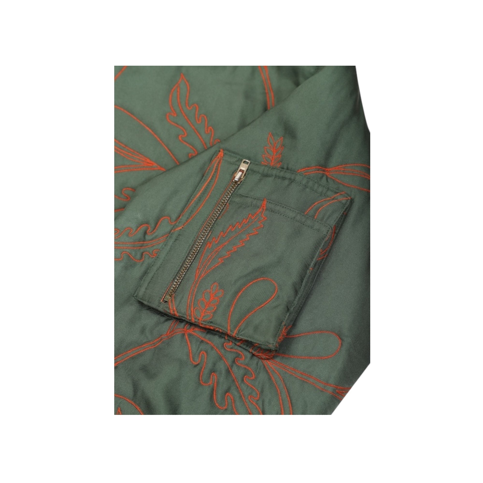 Kardo Max Silk Quilted Jacket silk green