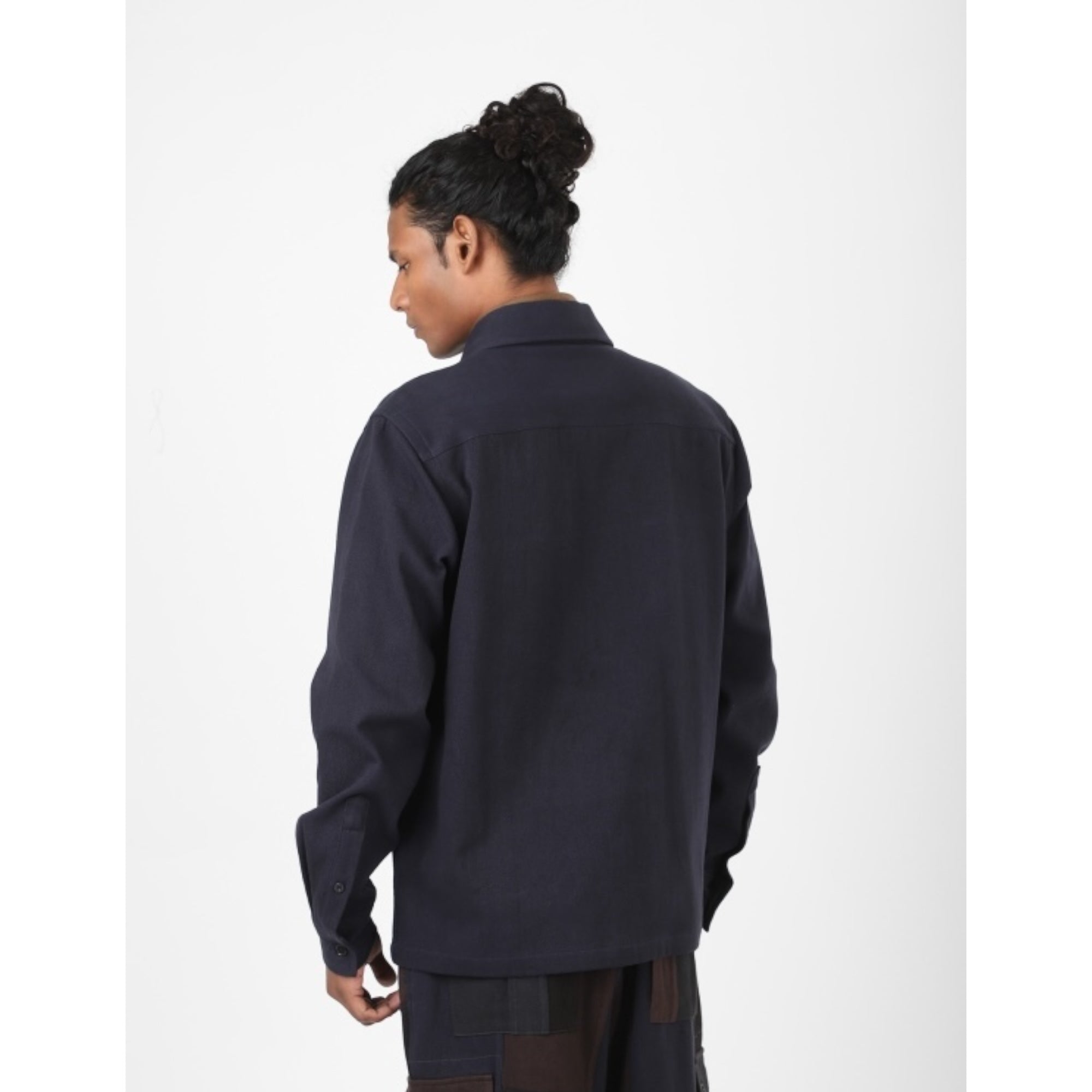 Kardo Martin Embroidered Poppy navy