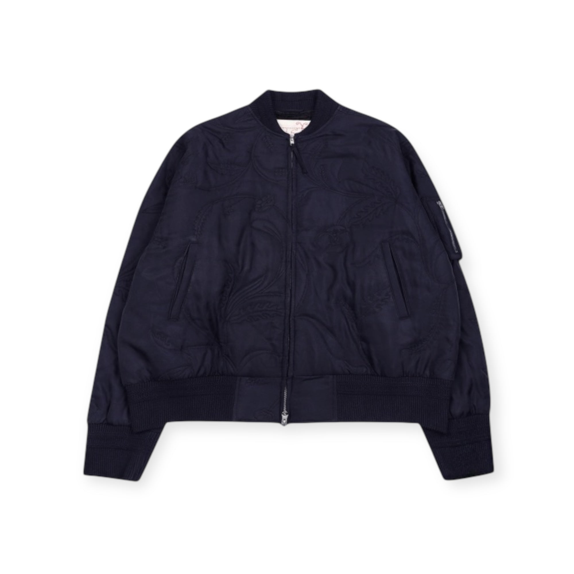 Kardo Max Silk Quilted Jacket silk navy