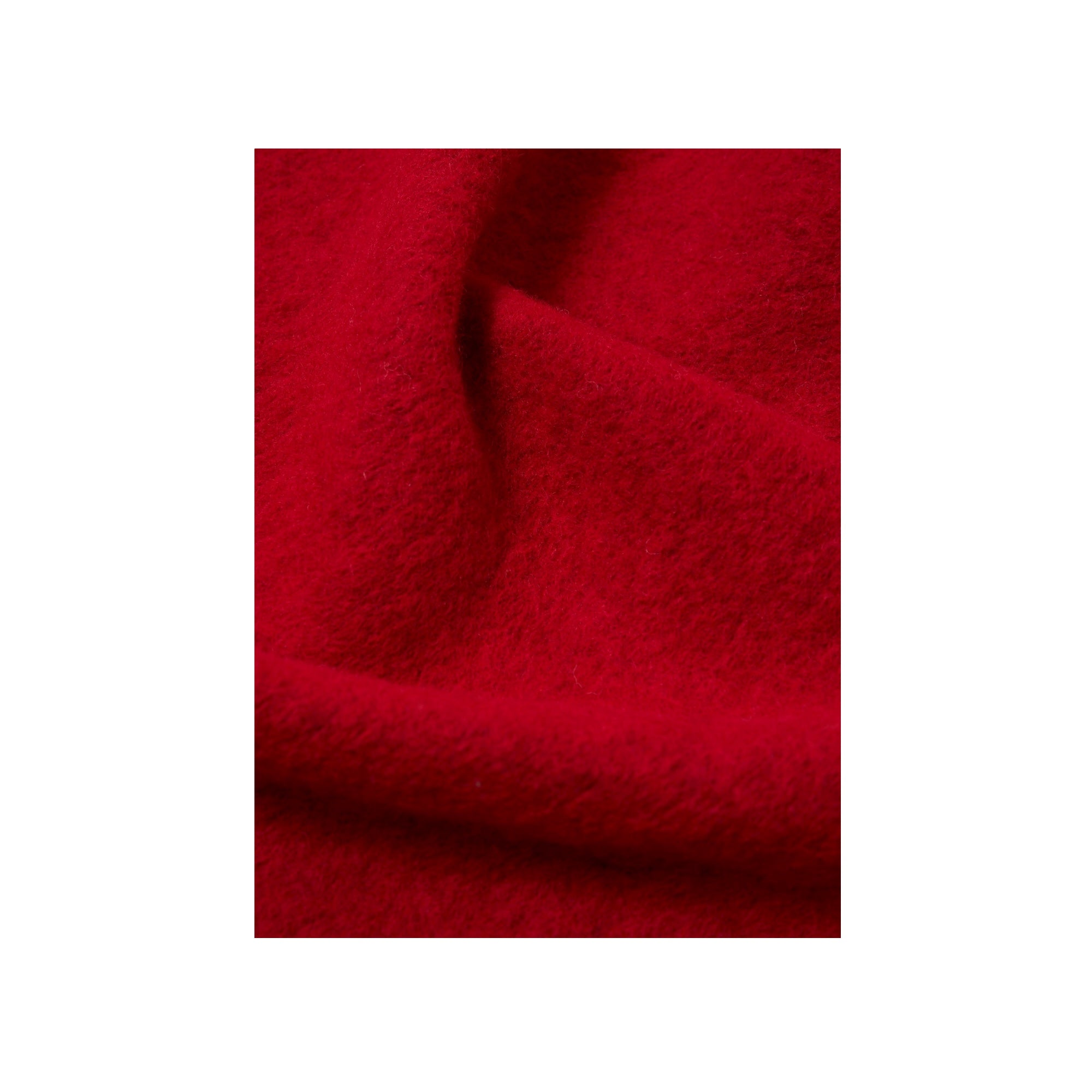 Universal Works Advance Cardigan Wool Fleece red