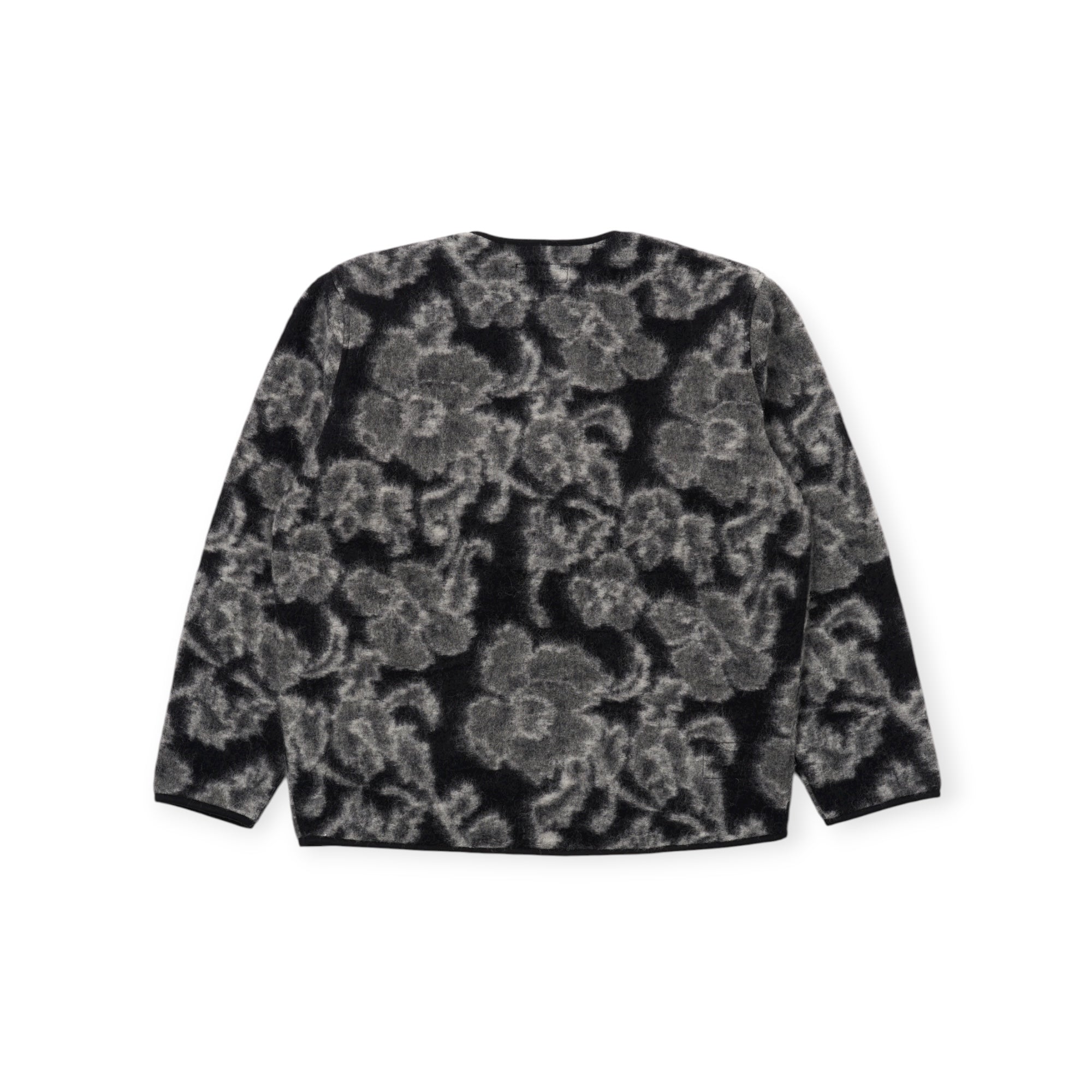 Universal Works Zip Liner Jacket Flower Fleece charcoal