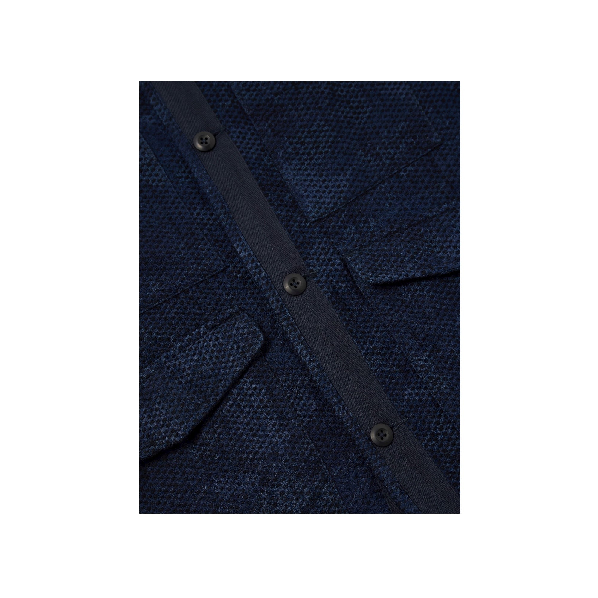 Universal Works 4 Pocket Gilet Denim Camo black/indigo