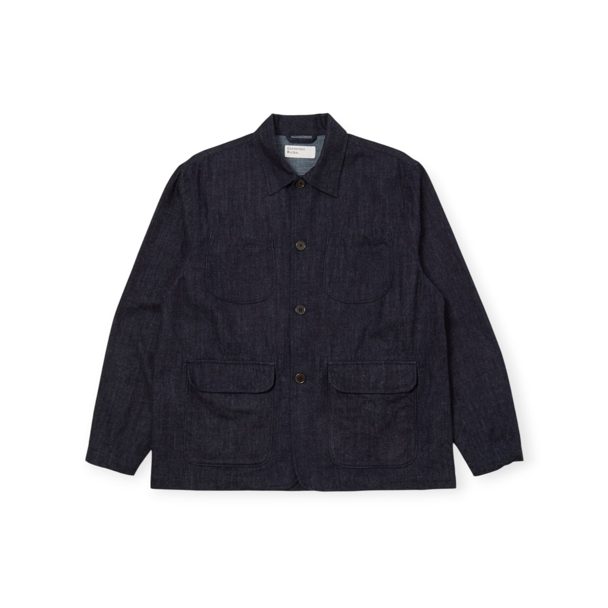 Universal Works Labour Jacket Brushed Denim indigo – trueffelschwein