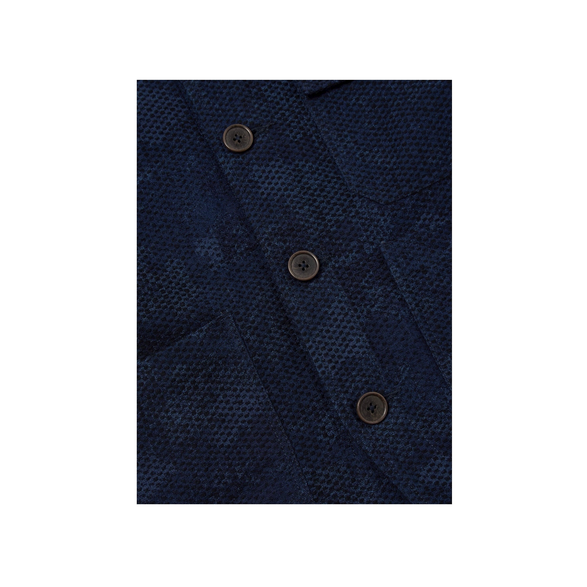 Universal Works Cabin Jacket Denim Camo black/indigo