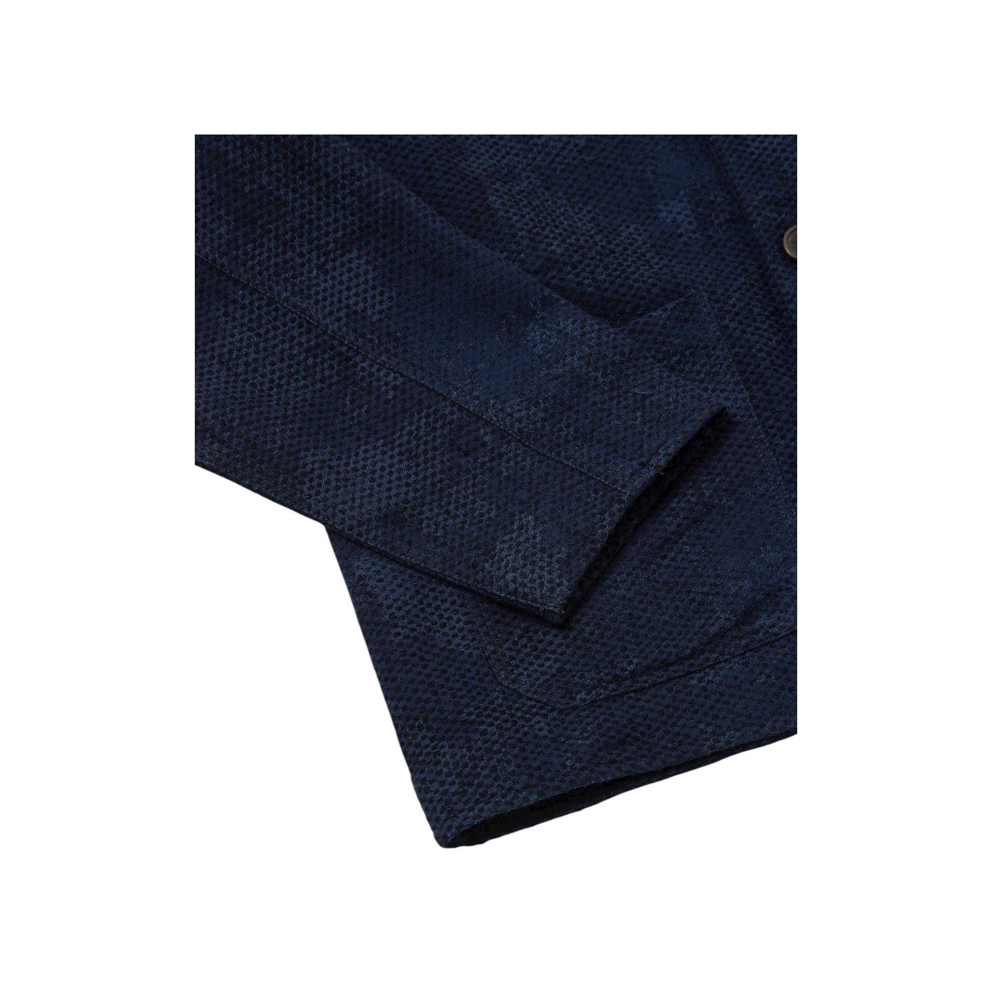 Universal Works Cabin Jacket Denim Camo black/indigo