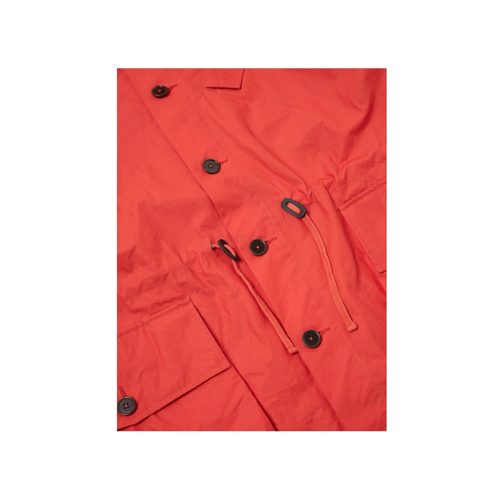 Universal Works Boston Parka British Wax Cotton orange