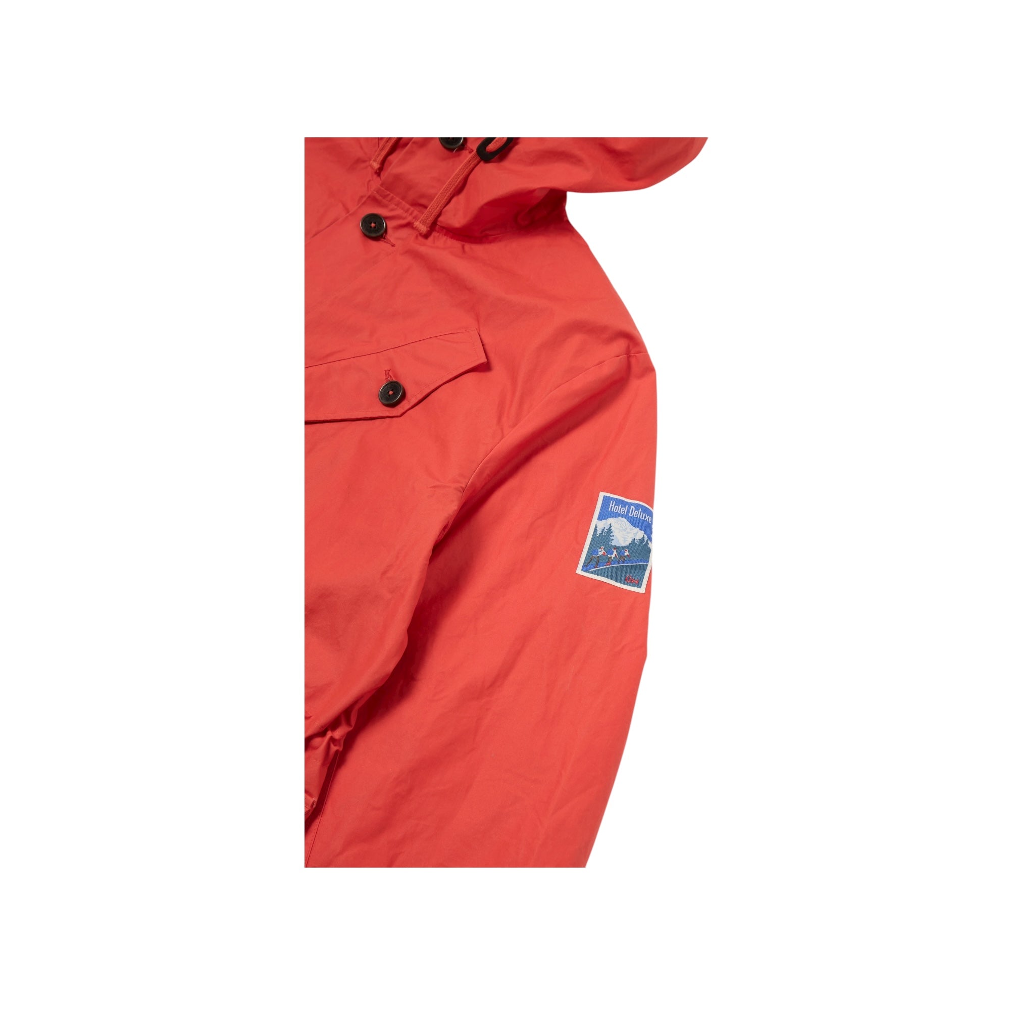 Universal Works Boston Parka British Wax Cotton orange