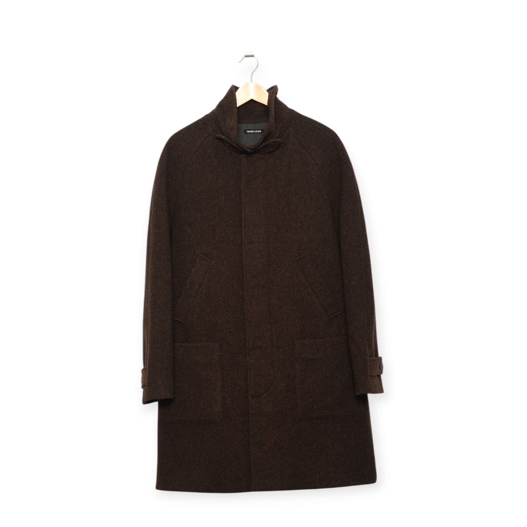 Frank Leder Raglan Coat brown